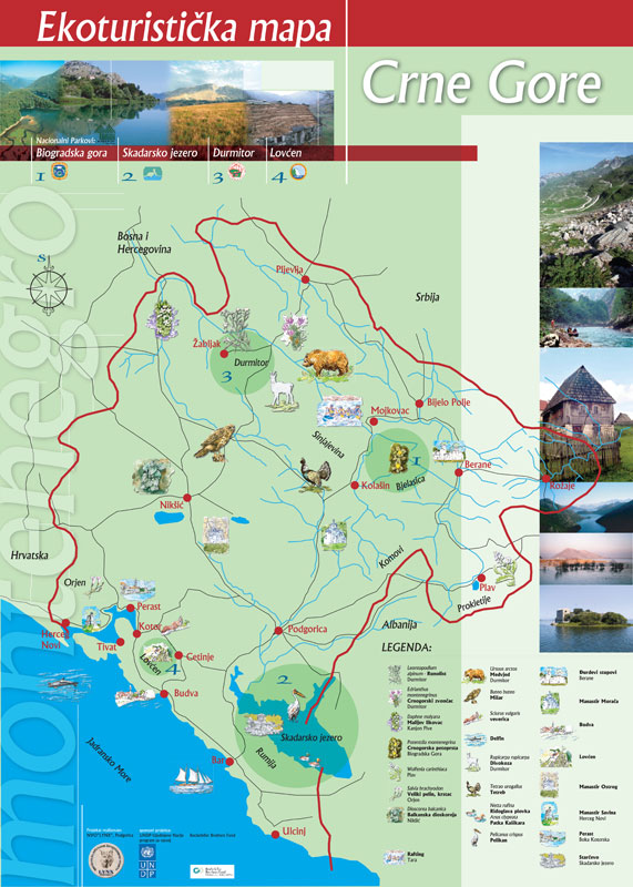 Montenegro Eco Tourisme Carte