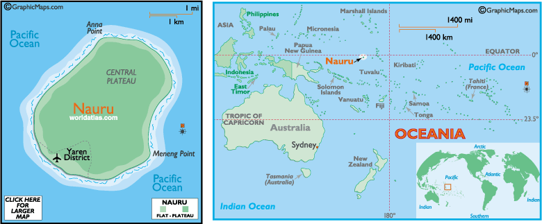 nauru carte oceanie