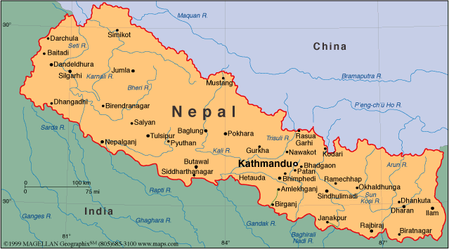 nepal carte