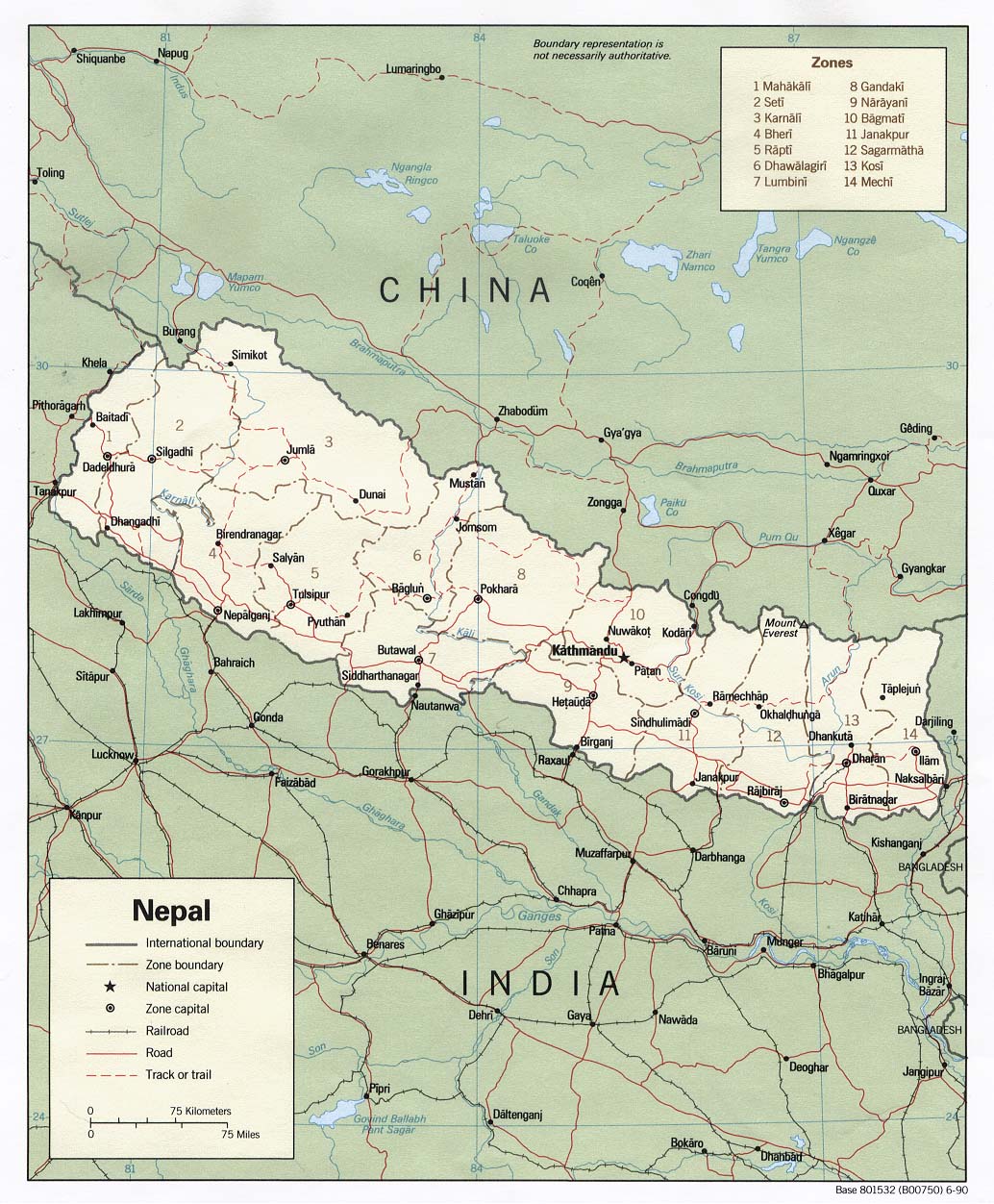 provinces carte du nepal