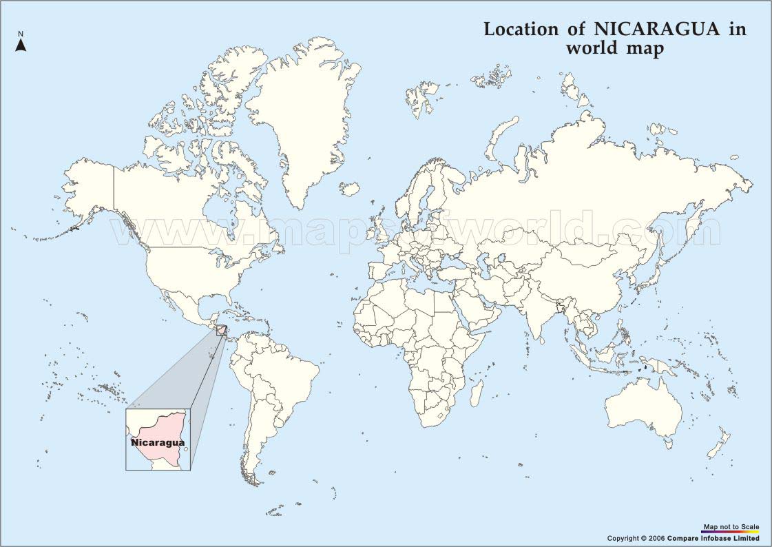 nicaragua carte monde