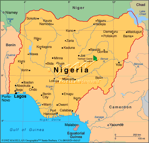 nigeria carte villes
