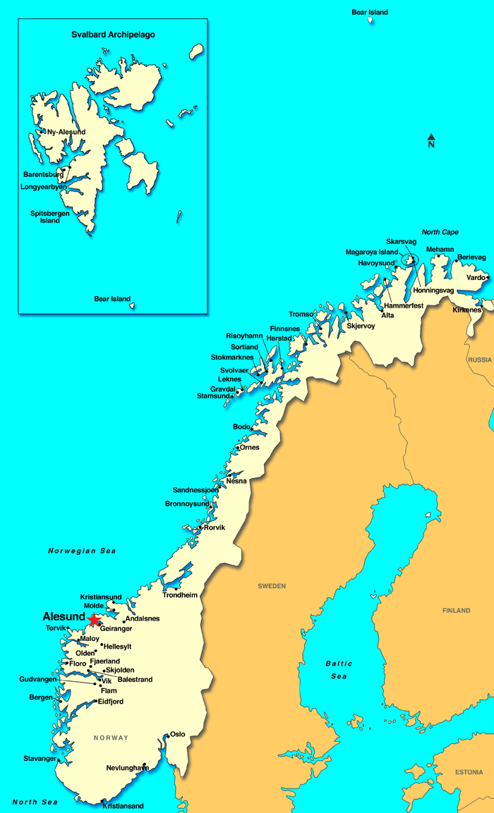 norvege plan Alesund