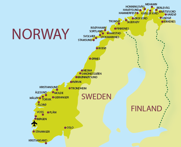 norvege carte