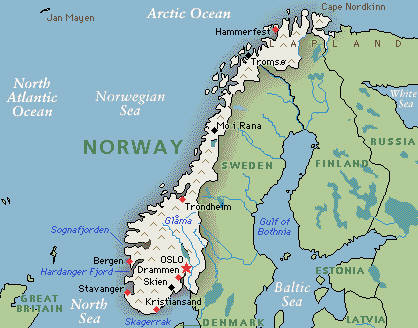 norvege cartes