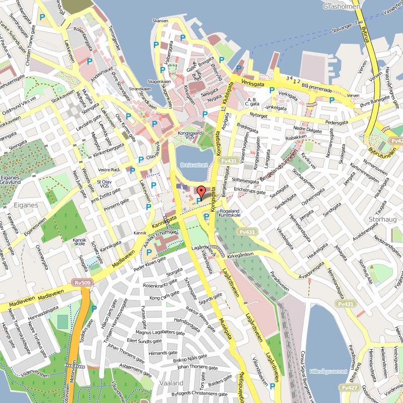 Stavanger ville centre plan