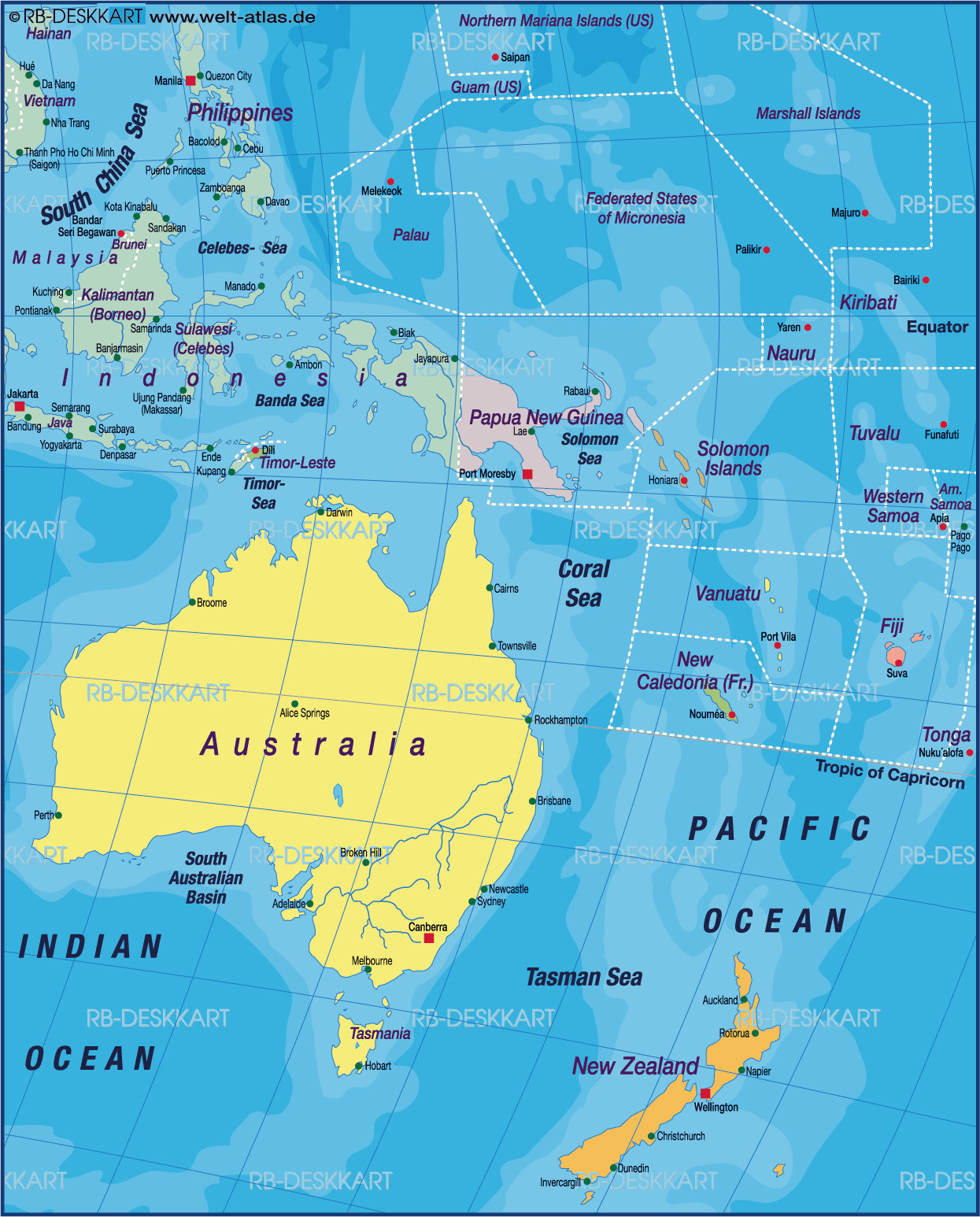 nouvelle caledonie carte