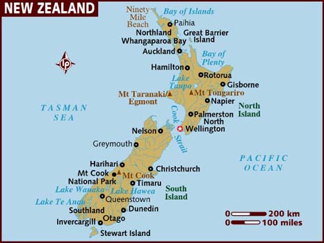 plan de nouvelle zelande Auckland