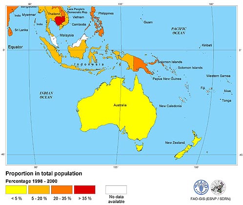 oceanie population carte