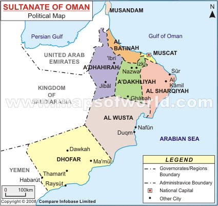 oman politique carte