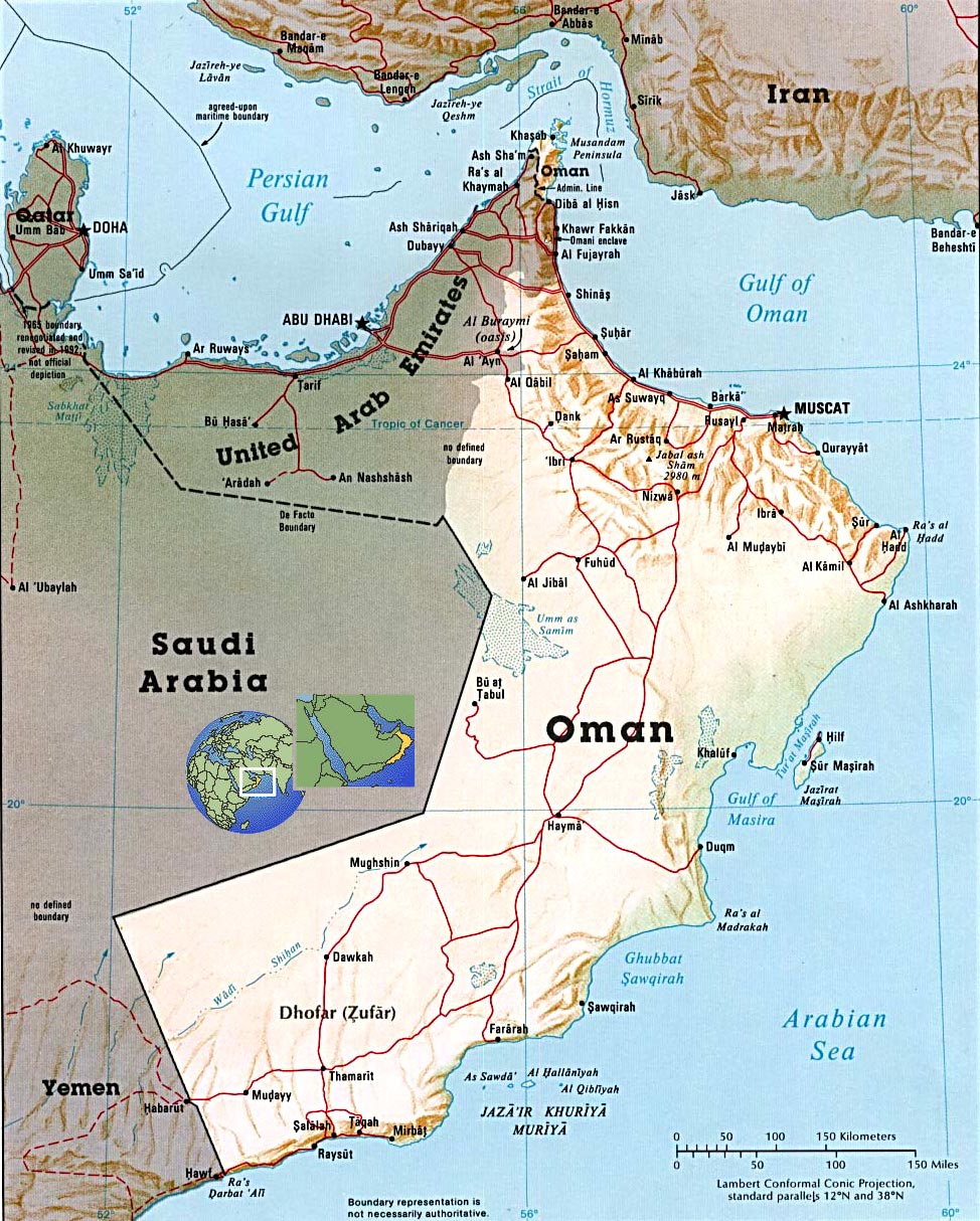 oman soulagement carte