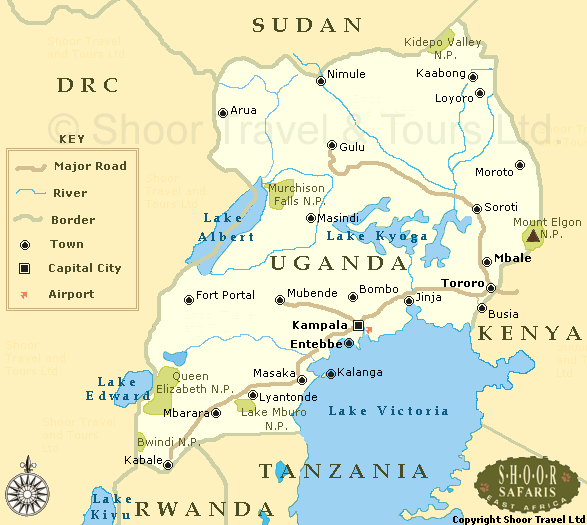 Ouganda carte