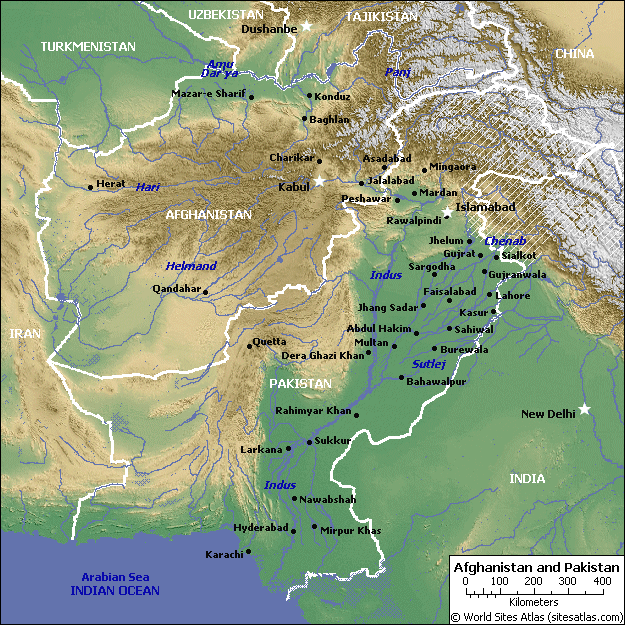 carte pakistan