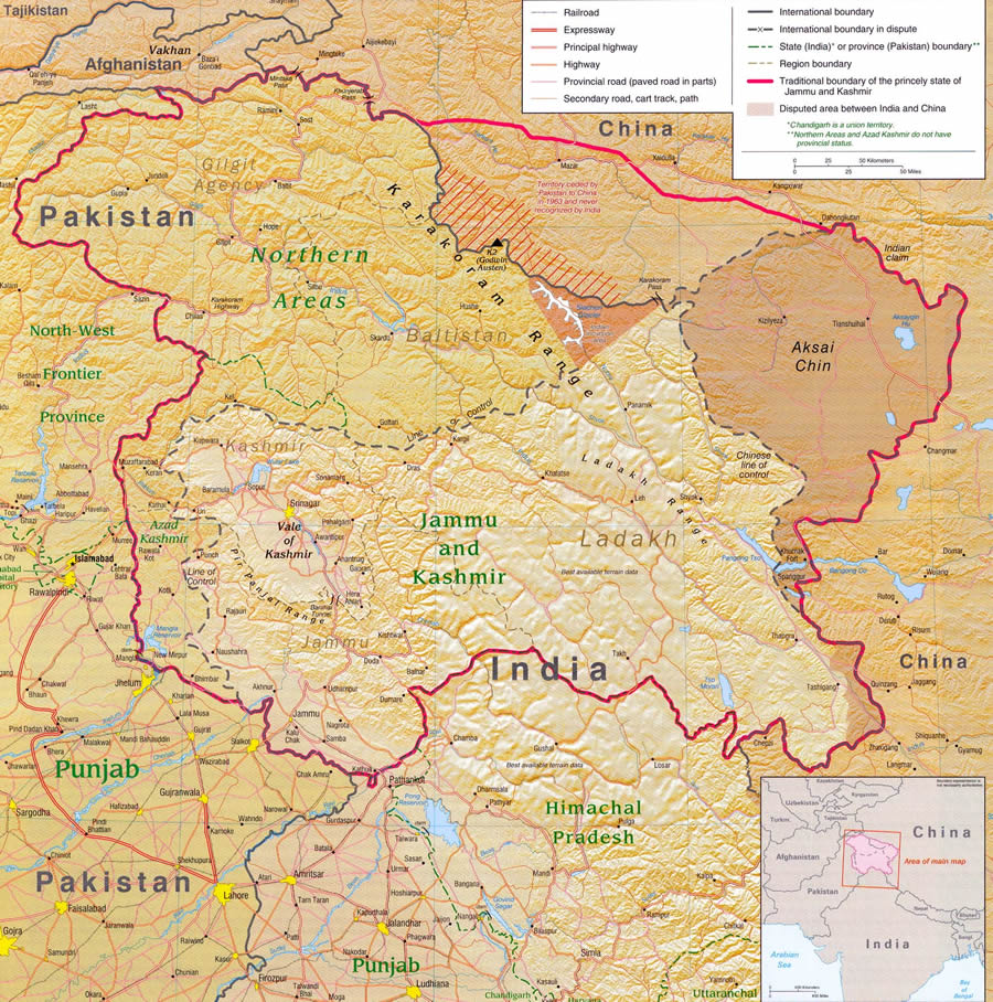 pakistan kashmir carte