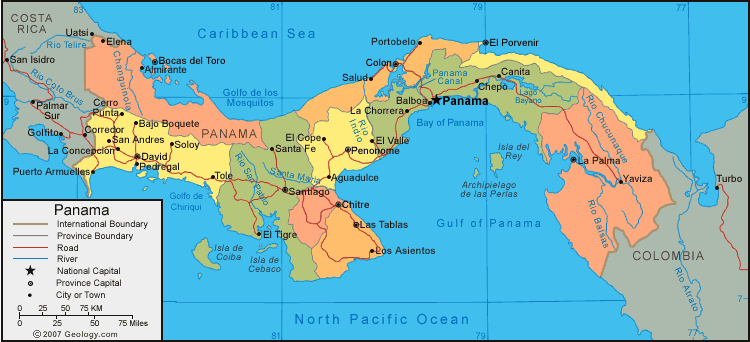 carte du Panama