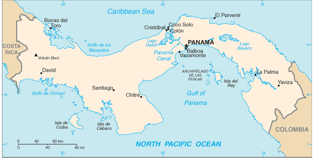 Gouffre Carte du Panama