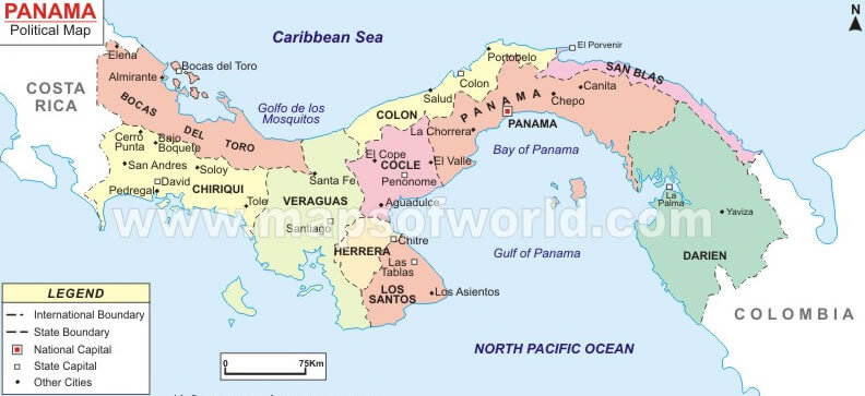 Panama Carte Politique