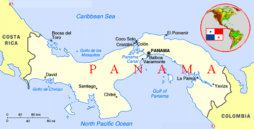 panama villes carte