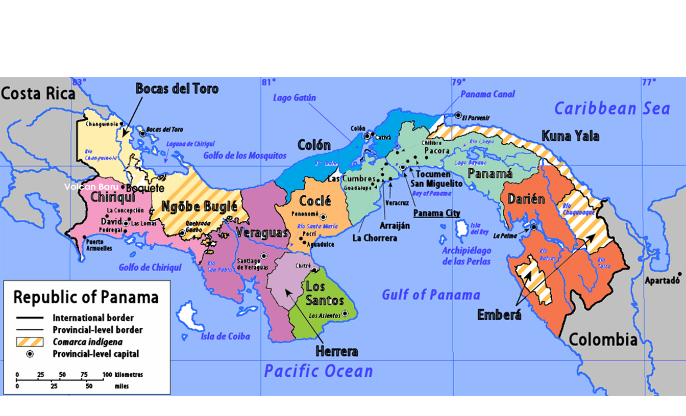 République du Panama Carte