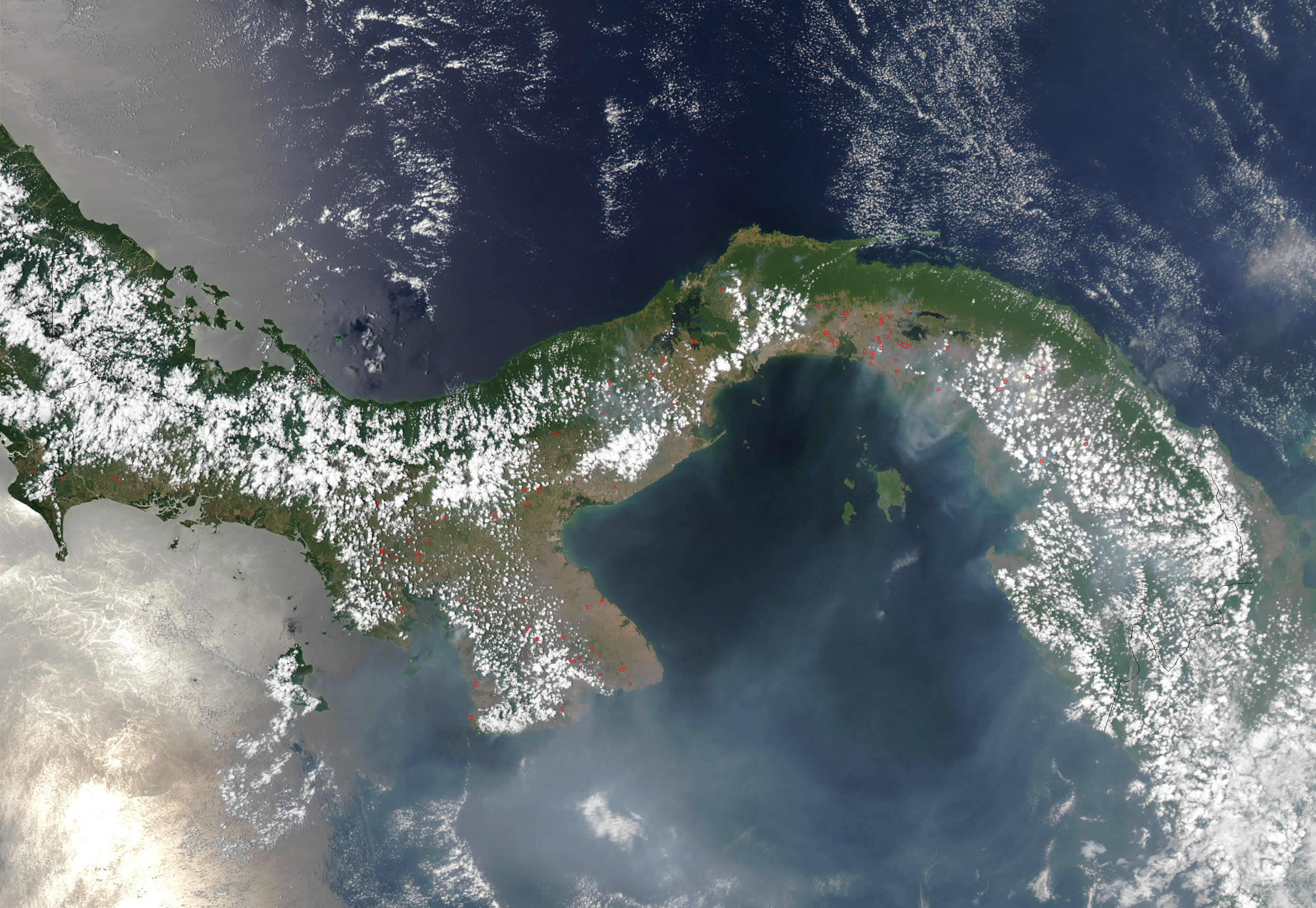 Satellite Image Photo de Panama