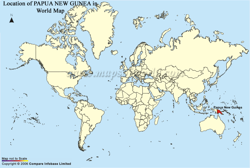 papouasie nouvelle guinee carte monde