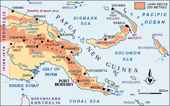 papua carte