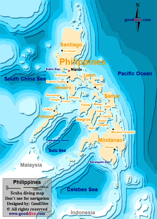 philippines diving carte