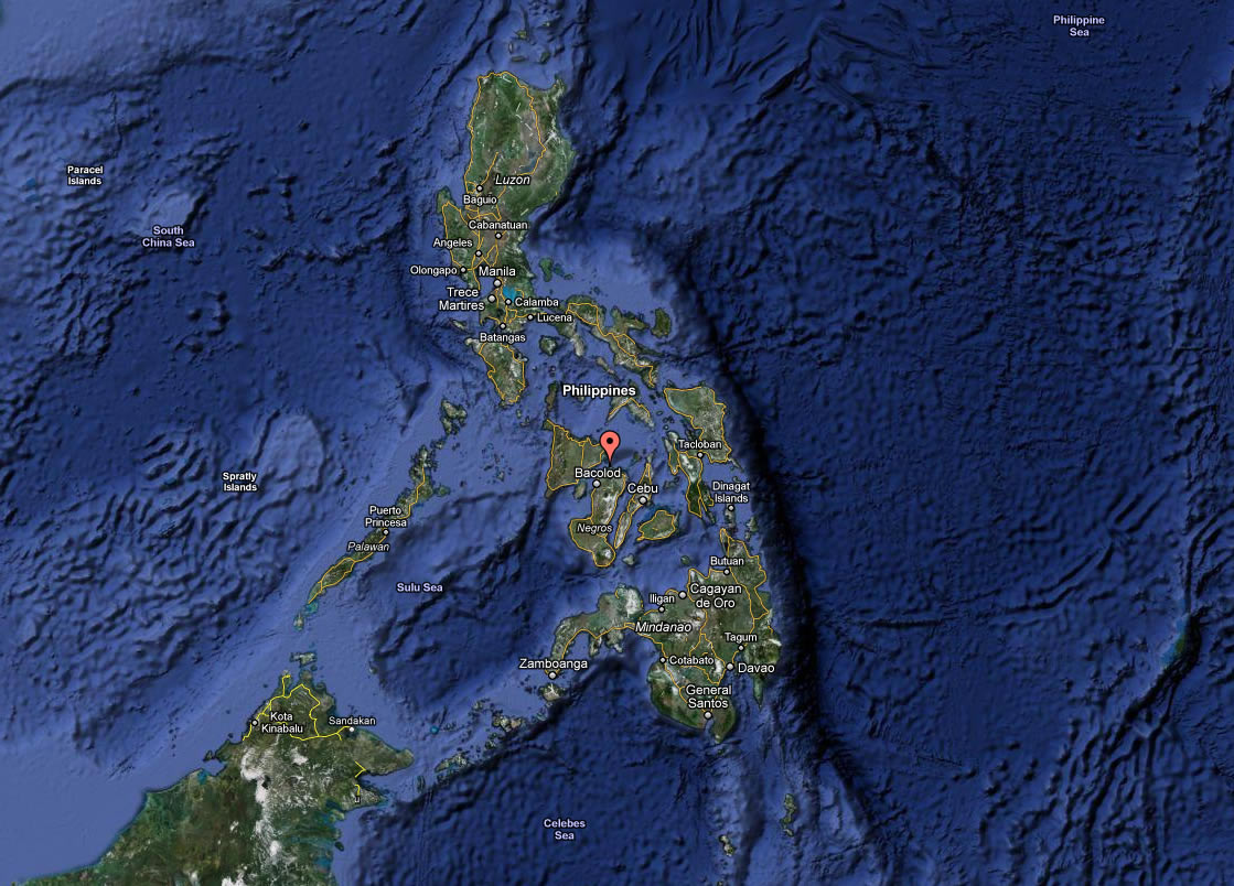 satellite image du philippines