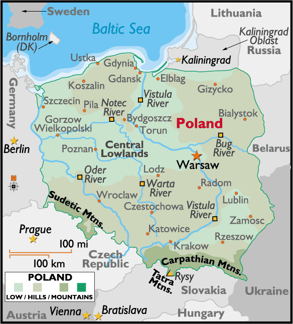 carte pologne