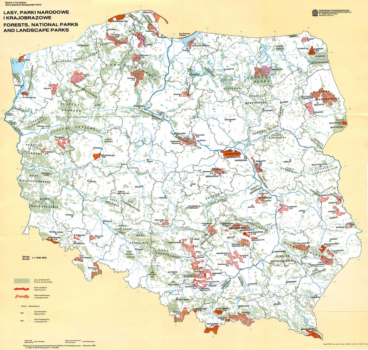 pologne land carte