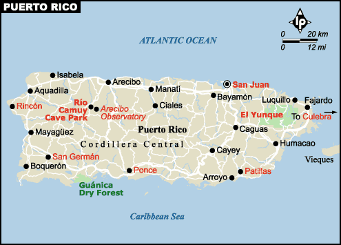 porto rico villes cartes