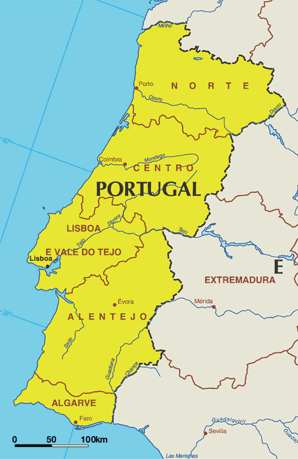 Portugal Pays Carte
