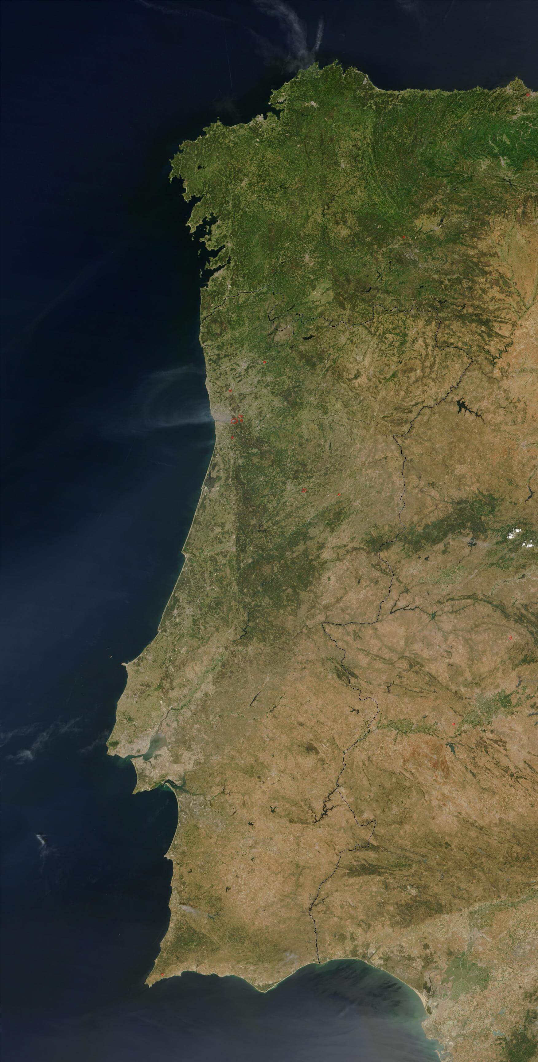 Satellite Image Photo Portugal 2003