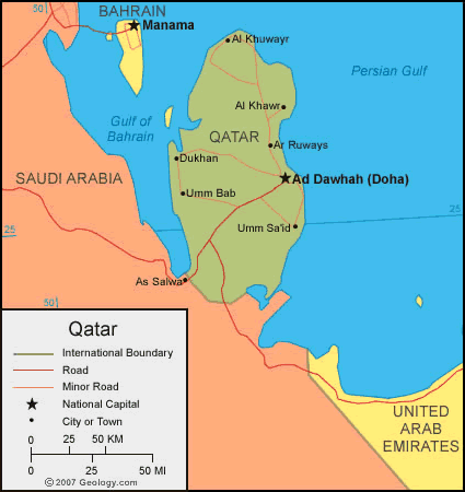 qatar politique carte