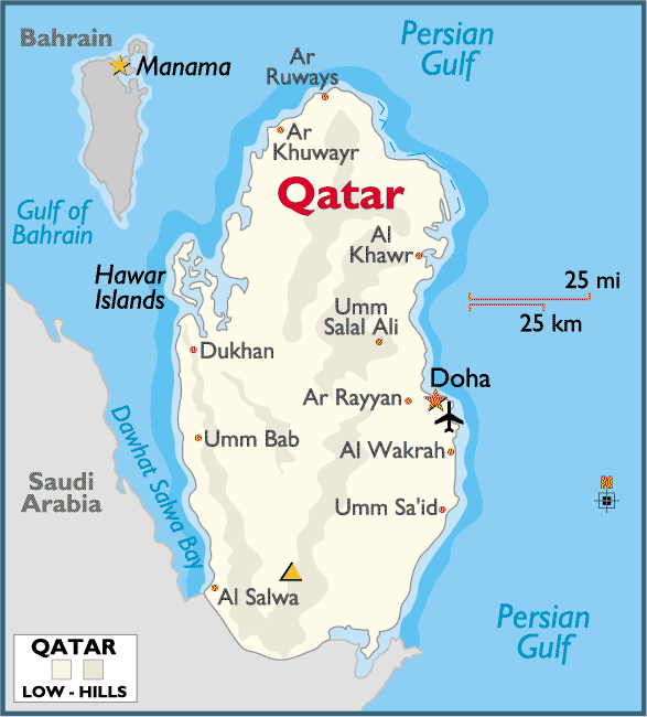 qatar regional carte