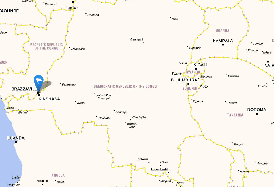 carte du Republique Democratique du Congo