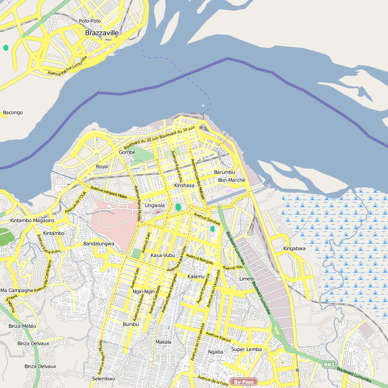 kinshasa ville plan