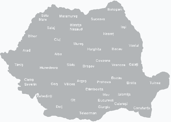 Roumanie villes carte