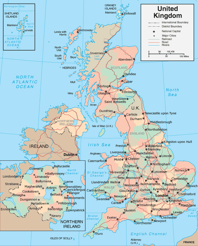 carte royaume uni