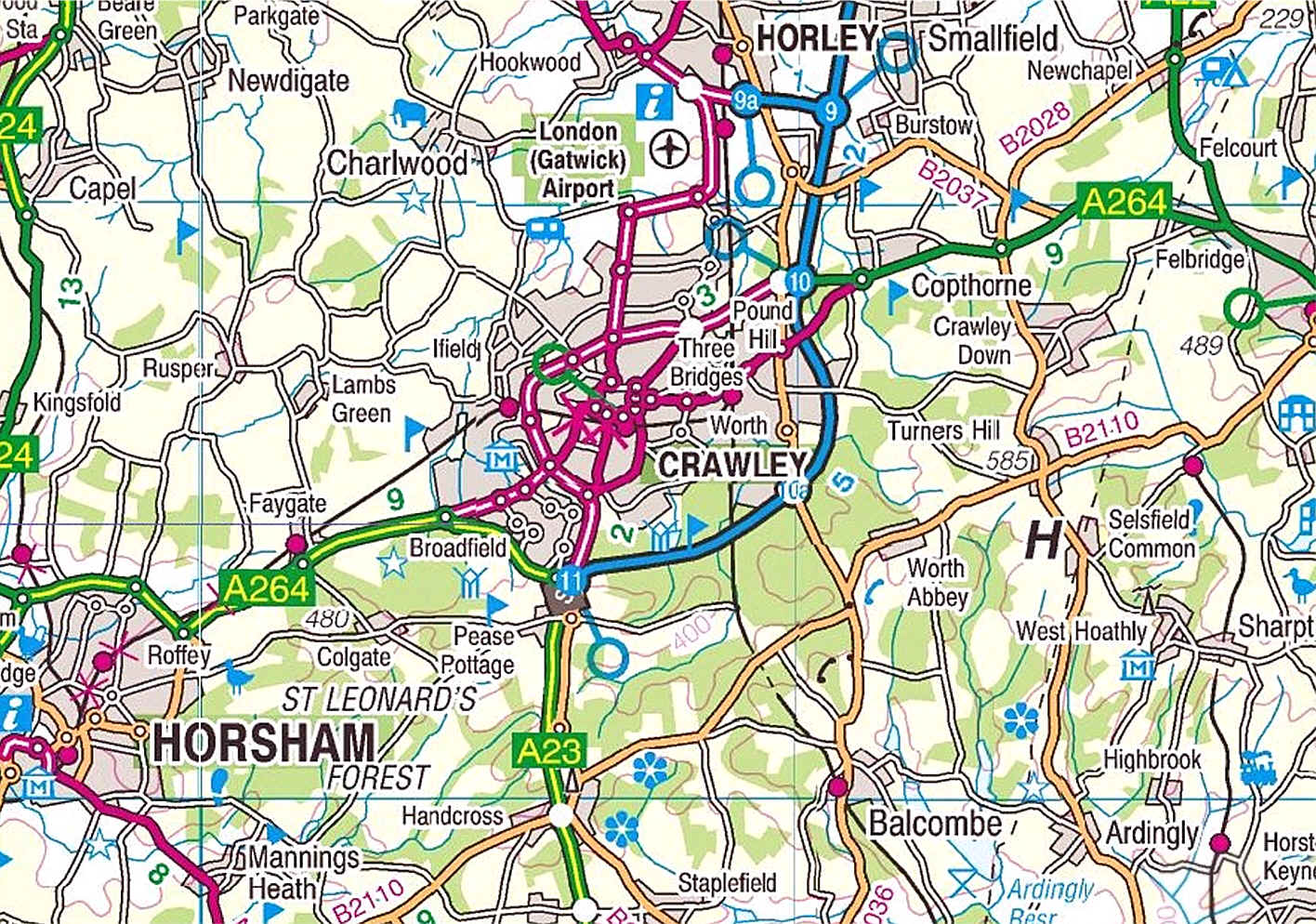 Crawley zone plan