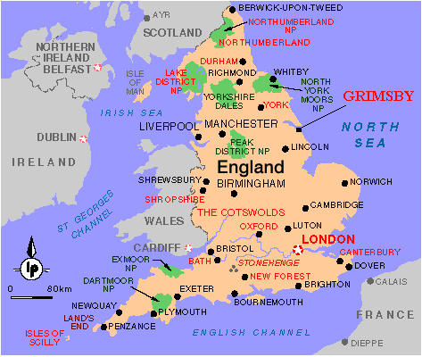 Grimsby plan angleterre