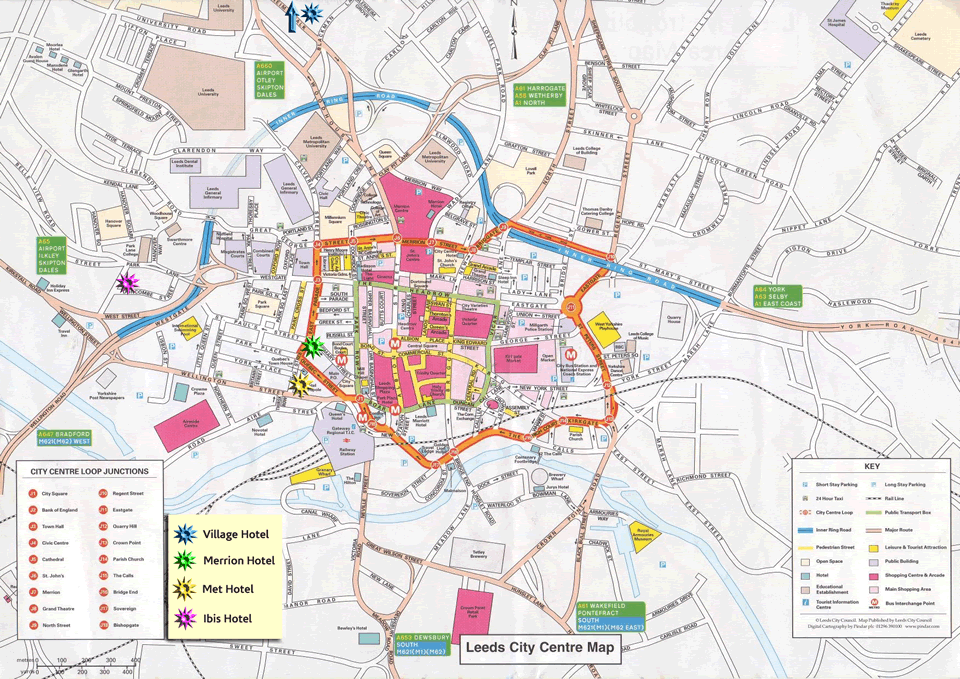 Leeds touristique plan