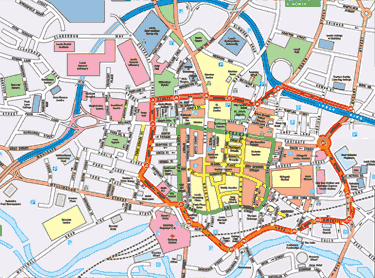 vile centre plan de Leeds