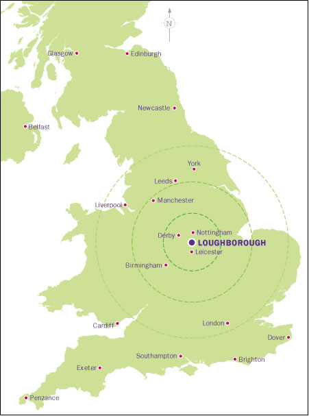 Loughborough plan angleterre