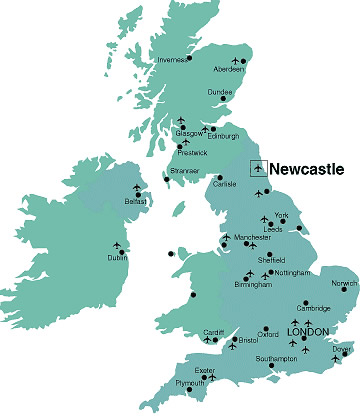royaume uni Newcastle plan