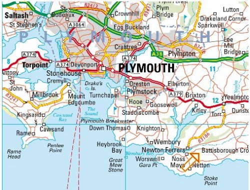 Plymouth itineraire plan
