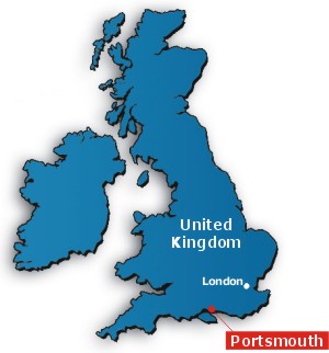 Portsmouth plan royaume uni