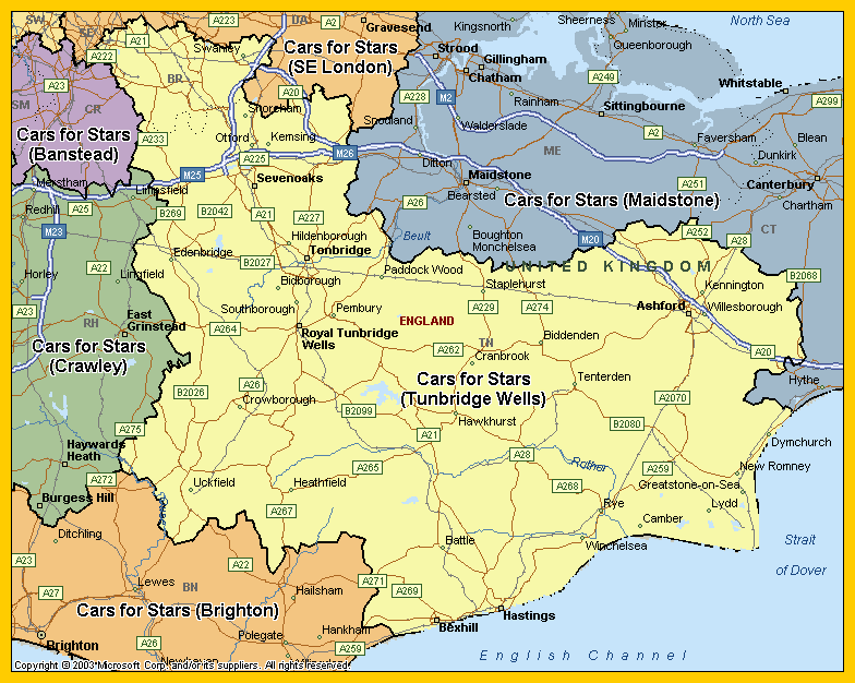 Royal Tunbridge Wells region plan