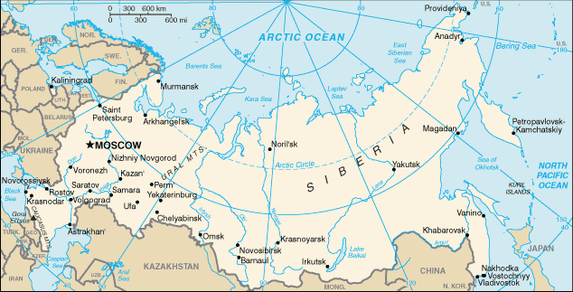 carte russie