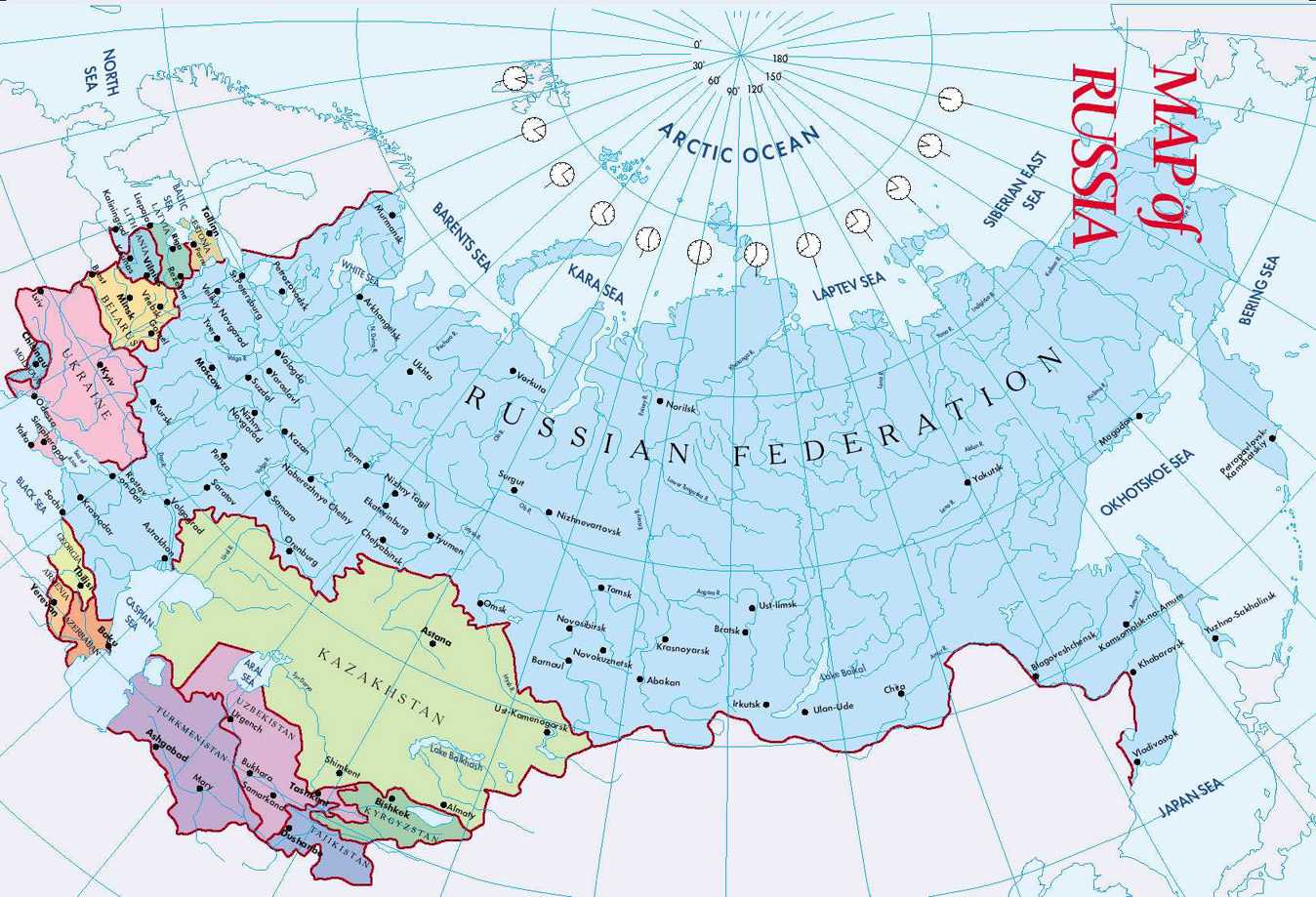 russie carte